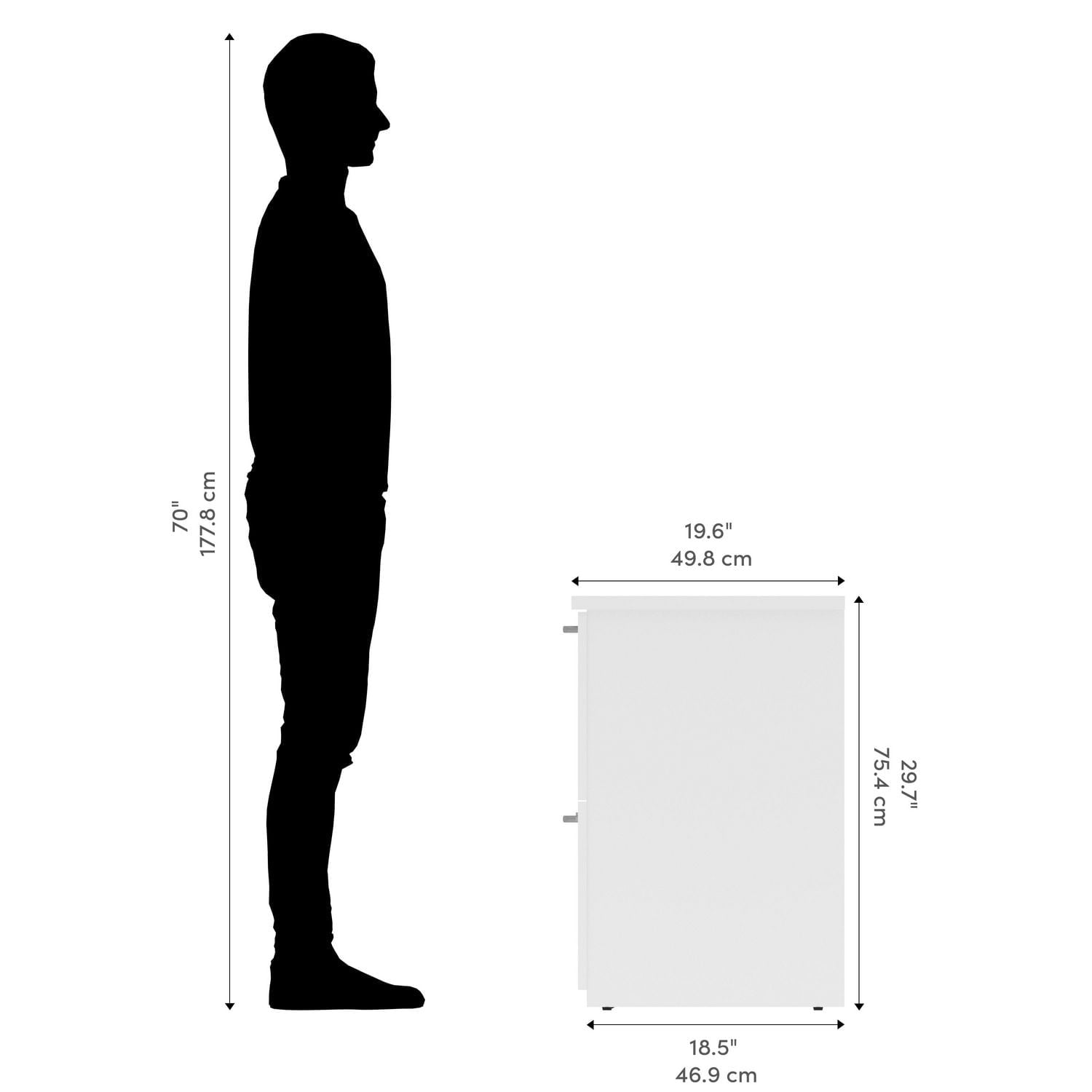 Classeur Latéral 29L Universel de Bestar, antigua