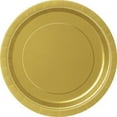 thumbnail image 1 of Gold Paper Cake Plates, 8ct, 1 of 3