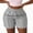 Grey, variant on Rove Studio Women’s Elastic Waist Casual Shorts, High Waist Slim Fit Lightweight Summer Shorts with Pockets Black L