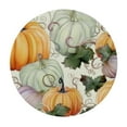 thumbnail image 2 of JEUXUS Round Fall Tablecloth Thanksgiving Pumpkin Table Cloth Waterproof Autumn Harvest Circle Table Cover for Holiday Party Outdoor Kitchen Dining Table Decoration, 2 of 7