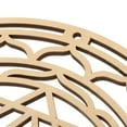 thumbnail image 3 of Letrero de madera para pared con forma de flor de la vida, corte de madera, arte de pared, decoración del hogar, posavasos hechos a mano, artesanía, adorno de geometría sagrada Un 14cm, 3 of 5
