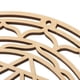 thumbnail image 3 of Escultura de pared tallada de geometría sagrada con rejilla de madera para yoga, decoración colgante de 14 cm Un 14cm, 3 of 5