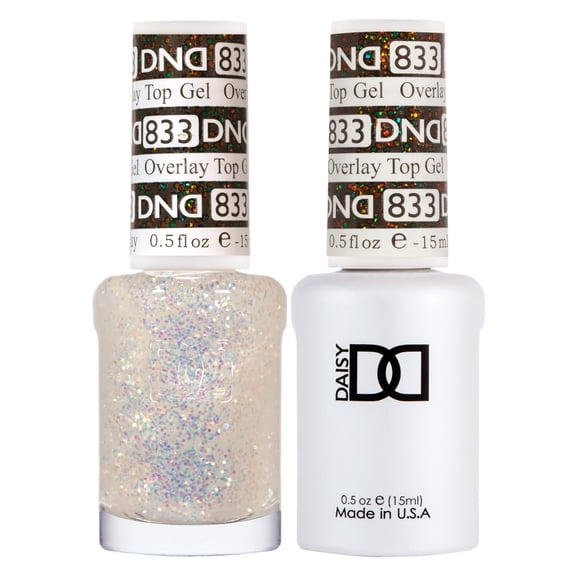 DND Gel Polish Duo Gel & Polish Set 833 Overlay Top Gel