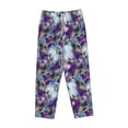 thumbnail image 4 of Daiia Purple Marble Texture Women's Sleep Pant with Pockets and Drawstring,Pajama Pants-XX-Large, 4 of 9