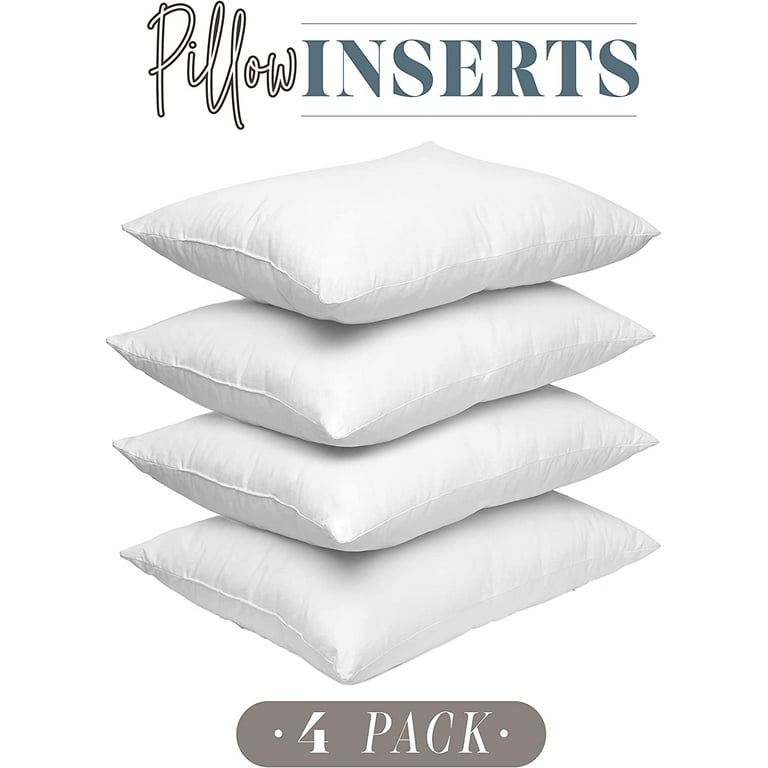 Throw Pillow Insert Sets Pack of 4 / 16 x 16