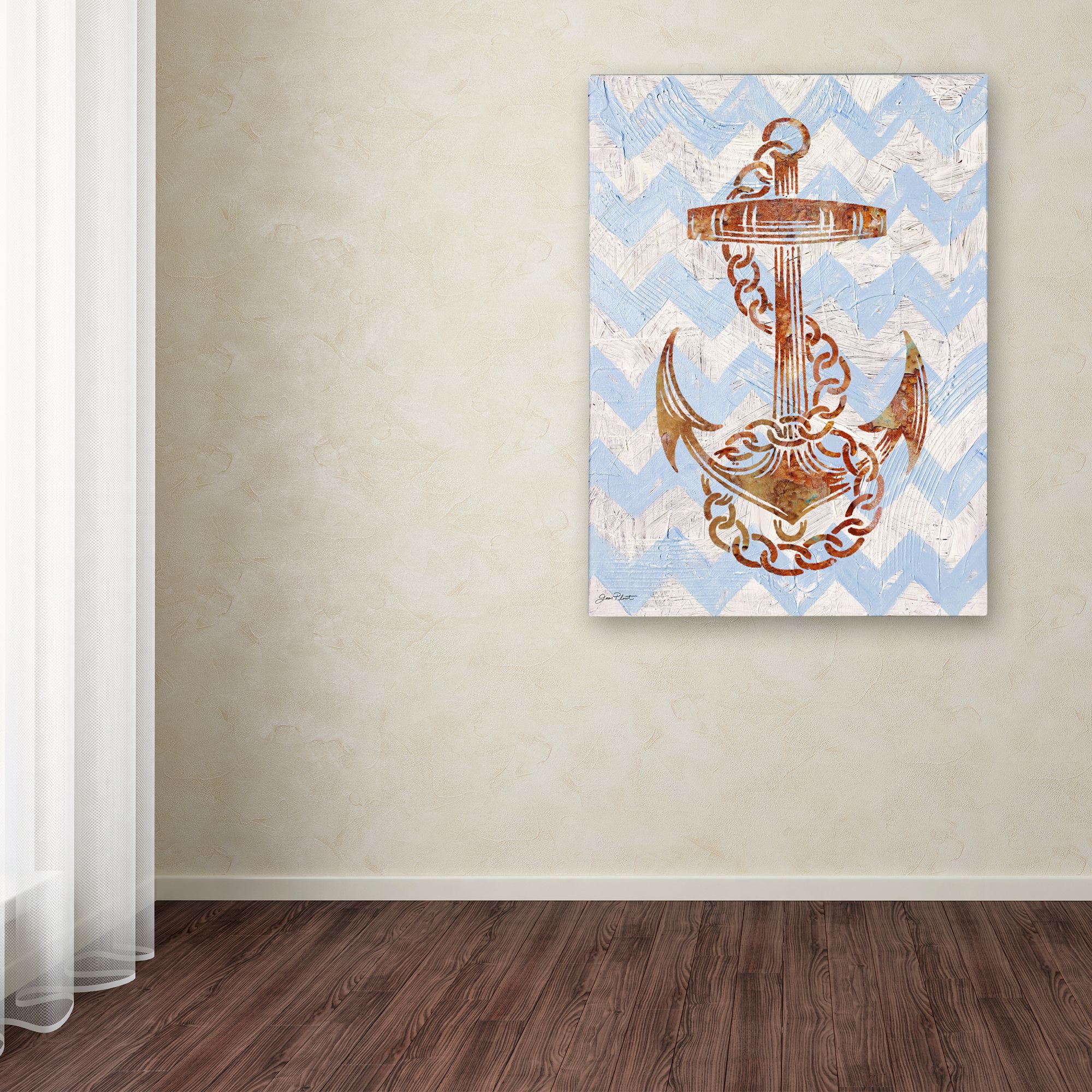Trademark Fine Art 'Anchors Away' Canvas Art by Jean Plout