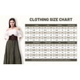 thumbnail image 3 of IROOZIGOTO Womens Renaissance Medieval 4 Piece Costume Set Off Shoulder Short Sleeve Tiered Maxi Skirt with Corset Belt White Olive Green for Cosplay Halloween Party, 3 of 9