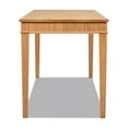 thumbnail image 4 of Dumont Modern Farmhouse 1-Drawer Fluted Home Office Writing Desk Natural Blonde, 4 of 9