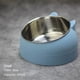 thumbnail image 1 of 1PCS Cat Dog Bowl 15 Degrees Raised Non Slip Puppy Base Cat Food Drinking Water Feeder Tilt Safeguard Neck Pet Bowl Accessories ShopWise Round, 1 of 18