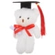 thumbnail image 1 of Mini osos de graduación, osos de peluche, osos de peluche con birrete, oso de juguete para fiesta de graduación, regalos de escuela secundaria y universidad, color blanco, 1 of 8