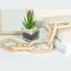 thumbnail image 4 of Decoración de eslabones de cadena de madera perfecl Eslabón de cadena decorativo, 4 of 8
