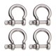 thumbnail image 1 of 4pcs Grillete de acero inoxidable Grillete de metal Grillete de elevación Grillete en forma de D, 1 of 5