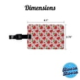 thumbnail image 3 of Watermelon Hearts Pattern Faux Leather Travel Luggage Tag, 3 of 7