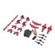 thumbnail image 1 of Bewildely Juego de brazo basculante inferior para coche de control remoto a escala 1/28, Kit de copa de dirección delantera y trasera Kits de construcción modelo Rojo, 1 of 6