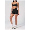 thumbnail image 4 of PISONIC Workout Sets for Women Spaghetti Straps Halter Neck Sports Bra High Waist Biker Shorts 2 Piece Gym Outfits, 4 of 7
