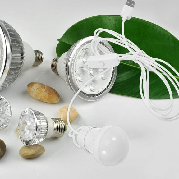 GAXIRE Usb Rechargeable Light Bulbs Usb Light Bulb White Plastic 1Pcs for Emergency Situations