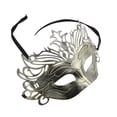thumbnail image 1 of Unique Bargains 1 Pc Crown Party Mask Gold Tone Plastic, 1 of 5
