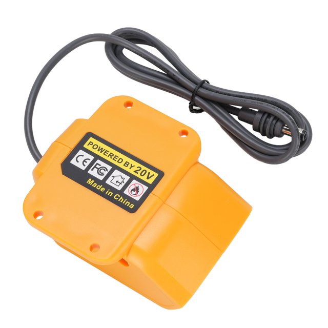Battery Power Adapter, 3.2ft Wire Portable Battery Adapter Power Cable ABS Copper for DCB183 DCB200 DCB201