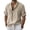 hgg053-Beige, variant on Yaoyar Men's Half Button Linen Henley Shirts Short Sleeve Casual Shirt Summer Vacation Beach Tops