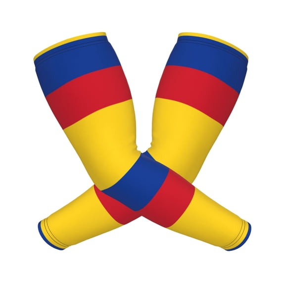 Colombia Flag Compression Sports Arm Sleeve Baseball Football Basketball For Men And Women