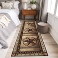 thumbnail image 5 of Texas Star Washable Area Rug 2 x 6 ft Farmhouse Country Star, Soft Non Slip Rugs Stain Repellent Indoor Felt Carpet for Living Dining Room Bedroom Home Office, 5 of 9