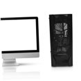 thumbnail image 4 of Minkissy Mid Atx Case ATX Motherboard Computer Case Black Steel Cooling Effect 1Pack, 4 of 8