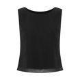 thumbnail image 1 of Kaerm Débardeur Habillé d'Été pour Femmes, Col Rond, Sans Manches, en Chiffon, Coupe Ample, Noir P, 1 of 6