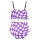 thumbnail image 5 of Bikini de Mujer Trajes de Baño Bikini con Ruffles Conjunto con Sujetador Acolchado Extraíble, Pantalones Cortos de Cintura Alta para la Playa, 5 of 6
