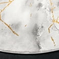 thumbnail image 4 of SAFAVIEH Craft Paul Abstract Area Rug, Grey/Gold, 6'7" x 6'7" Round, 4 of 10
