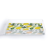 Society6 83 Oranges Lemona Decorative Acrylic Tray 8" x 6 1/4" x 1", Tropical, Tropical, Fruit