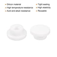 thumbnail image 2 of Uxcell 18pcs T-Shaped Silicone Plugs 23mm 15/16" Dia Snap in Plug Seal Round White, 2 of 7