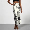 thumbnail image 2 of Levmjia Womens Midi Skirt Printed High Waist Elastic Waist Slim Fit Casual Skirt Soft Breathable Stylish For Daily Dating Party Vacation Spring Summer Wear, 2 of 7