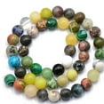 thumbnail image 4 of 15" Strand 8mm Round Nature Jasper Jade Agate Gemstone Craft Loose Beads DIY, 4 of 5