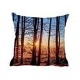 thumbnail image 1 of Funda de almohada con estilo, funda de almohada para sofá con paisaje de bosque otoñal, 1 of 5