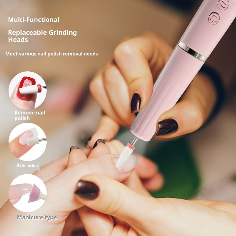 Electric Nail Drill Kit Cordless Professional Manicure Pedicure Nail File Buffer for Acrylic Nails Gel Polishing Removing Manicure Salon Home with Nail Drill Bits Sanding Bands