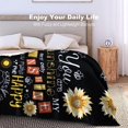 thumbnail image 4 of XZYG Sunflower Blanket You are My Sunshine Throw Blanket Cozy Soft Flannel Lightweight Blanket Gifts for Adults Kids All Season(60*80inch), 4 of 7