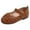 Brown, variant on Gibobby Toddler/Little Girl Mary Jane Flats - Bow Ballet Dress Shoes for School, Wedding, Party - Lightweight & Breathable(Brown,6.5)