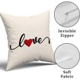 thumbnail image 5 of Valentines Day Pillow Covers Red Heart Love Throw Pillow Covers Happy Valentine''s Day Pillow Case Decorative Spring Farmhouse Decor Holiday Decorations Pillow Case 16x16 Set of 2, 5 of 6