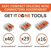 WAGO 221 Series 85pc Compact Splicing Wire Connector Assortment with Case