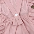 thumbnail image 4 of Letter Print Romper Ruffle Sleeveless Backless Summer Girls Baby Bodysuit, 4 of 7