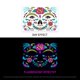 thumbnail image 1 of Pegatinas de tatuaje fluorescentes faciales de Halloween, pegatinas desechables divertidas de tatuaje de calavera para Festival, Fiesta, maquillaje, tatuaje Gao Jinjia LED, 1 of 2