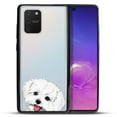 thumbnail image 2 of FINCIBO Slim TPU Bumper + Clear Hard Back Cover for Samsung Galaxy S10 Lite 6.7" 2020, Animal Maltese Dog, 2 of 6
