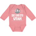 thumbnail image 3 of Inktastic Salt Lake City Utah Mountains Boys or Girls Long Sleeve Baby Bodysuit, 3 of 5