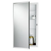 Jensen 781061 16 x 26 in. Builder Series Frameless Medicine Cabinet with Beveled Edge Mirror