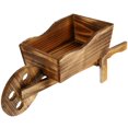 thumbnail image 1 of Lindbes Hemoton Vintage Wood Wheelbarrow Planter for Decor, 1 of 7