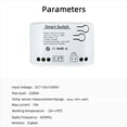 thumbnail image 4 of 2X Interruptor Zigbee Inteligente Tuya con Sensor de Temperatura, Relé Zigbee de Contacto Seco Pasivo, Funciona con Home Assistant, CC 7-32 V, 4 of 5