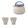 thumbnail image 2 of Hervidor de agua para acampar Zulema 1,5 L con 2 tazas olla de cocina plegable Caqui claro, 2 of 8