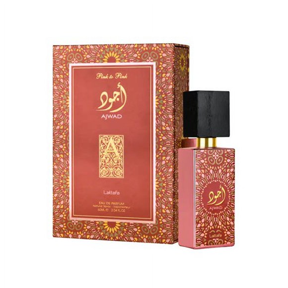 Lattafa Ajwad Rose à Rose EDP pour Lui / Elle 60 ml / 2.04 Fl. oz.