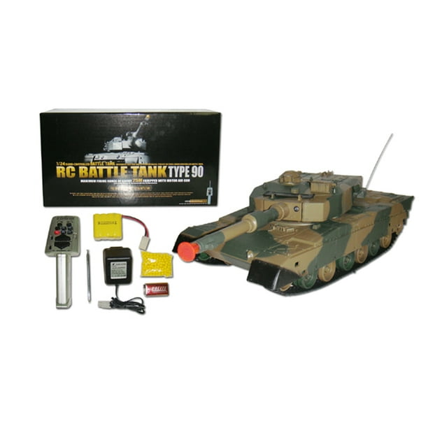 Ready! Set! Race! 124 Defense Force Type 90 RC Airsoft Battle Tank