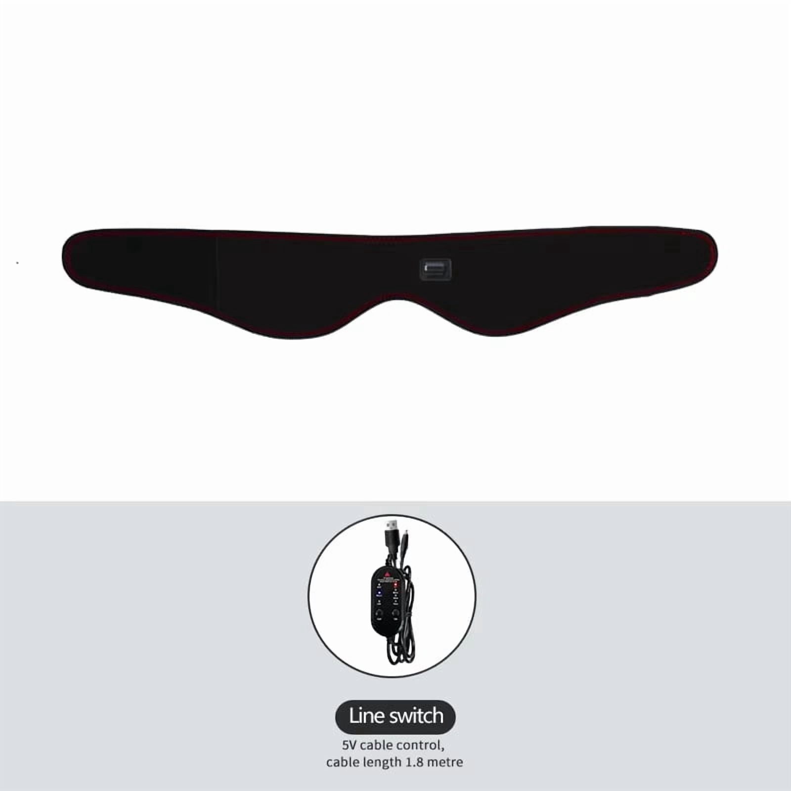 660nm red light infrared 850nm fabric chin and neck home use neck heating massager